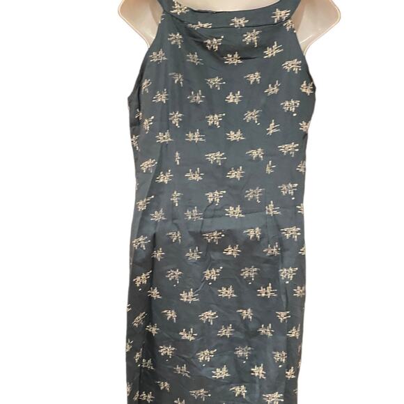 Passion Lillie 100% Organic Cotton Blue Juniper Print Summer Dress Medium - Picture 2 of 10